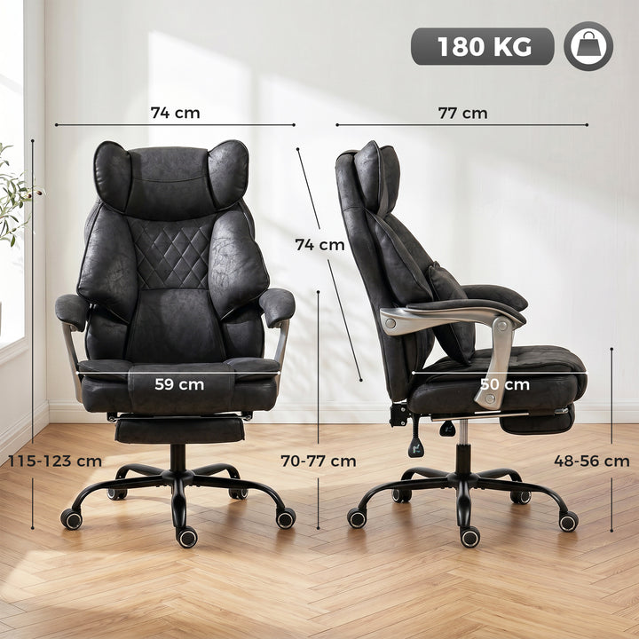 Executive Office Chair, Leathaire Big and Tall Office Chair 180 kg wit