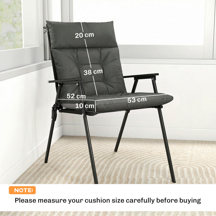 Patio Chair Cushions Set of 4, Waterproof Non-Slip Lounge Chair Cushio