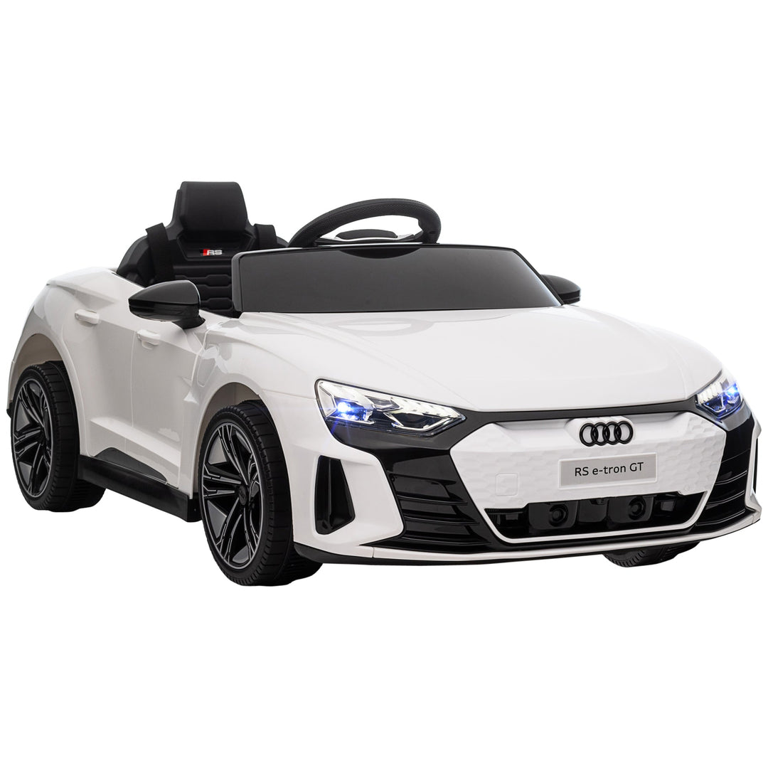 Audi Licensed 12V Kids Electric Ride-On, with Remote Control, Suspension System, Lights, Music, Motor - White