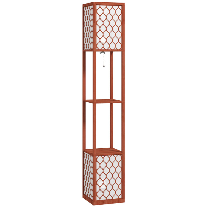 Duo Light Floor Shelves - Brown