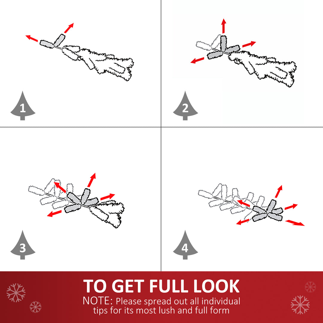 MCL 55CM Pre-lit Christmas Wreath with 50 Warm White LED Ideal Xmas Artificial Door Decoration