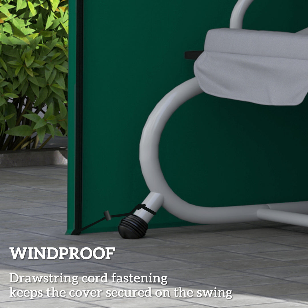 220 x 125cm Three-Seater Swing Chair Protective Cover - Green