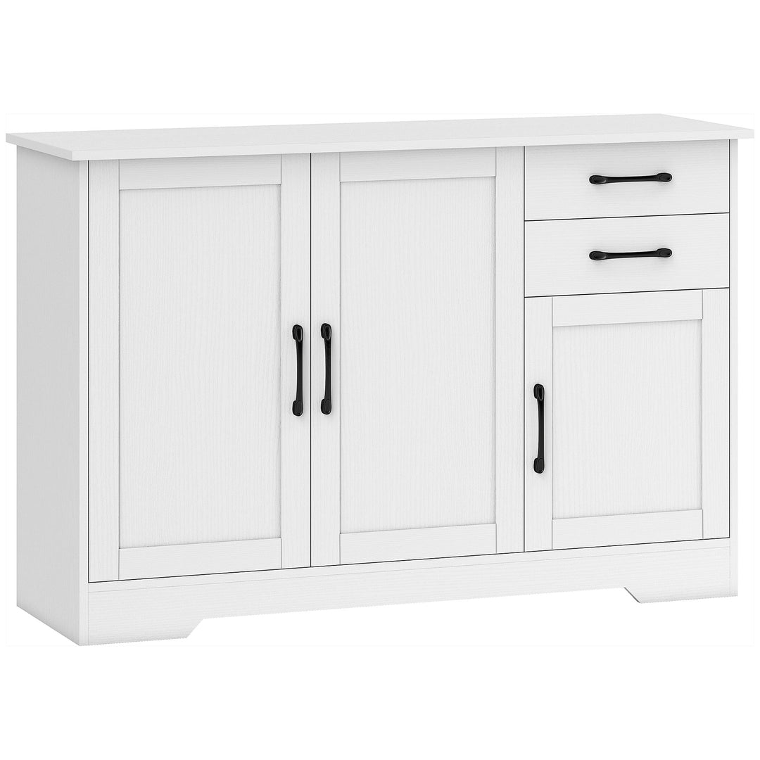Sideboard with 2 Drawers Modern Storage Cabinet, Kitchen Cupboard with