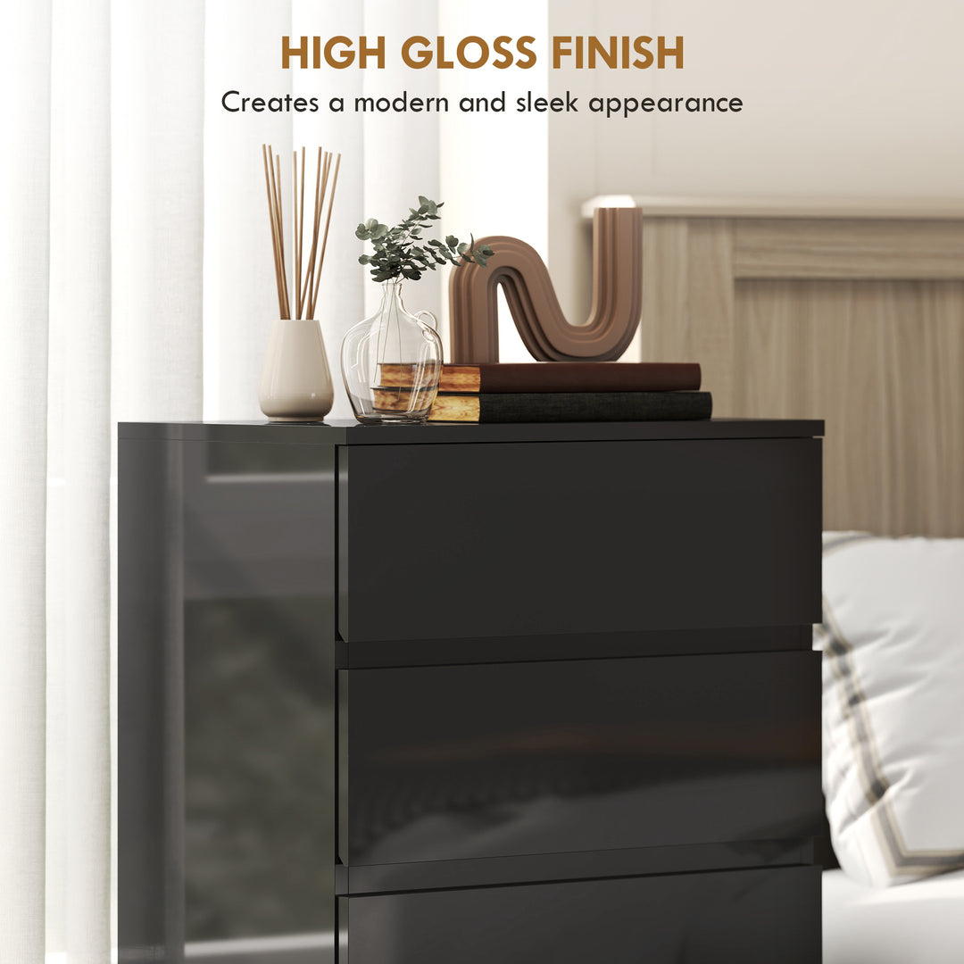 Chest of Drawers, 5-Drawer Storage Cabinets, Modern Dresser, Storage D