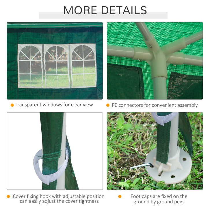 Garden Gazebo Marquee Party Wedding Tent Canopy (9m x 3m) - Green