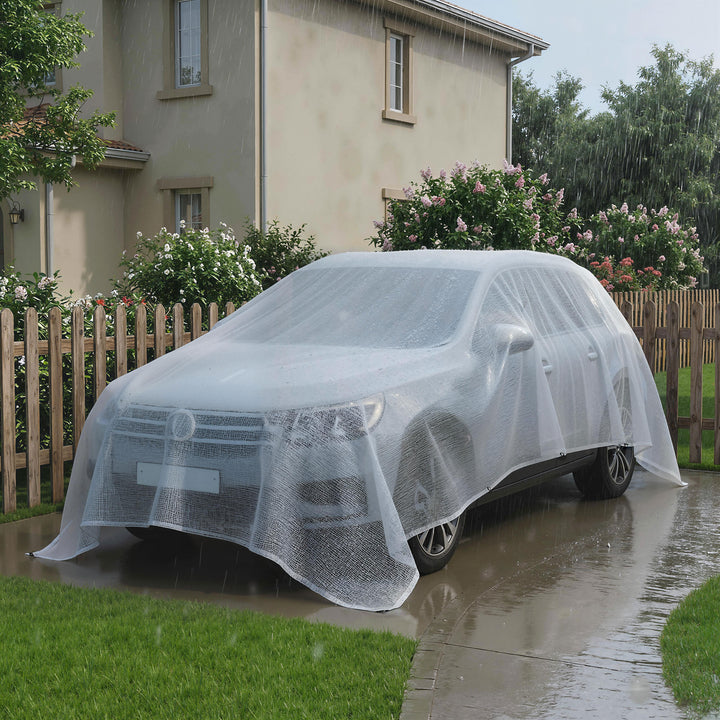 4 x 6m Waterproof Tarpaulin, Heavy Duty 140GSM Tear-Resistant PE Tarp 