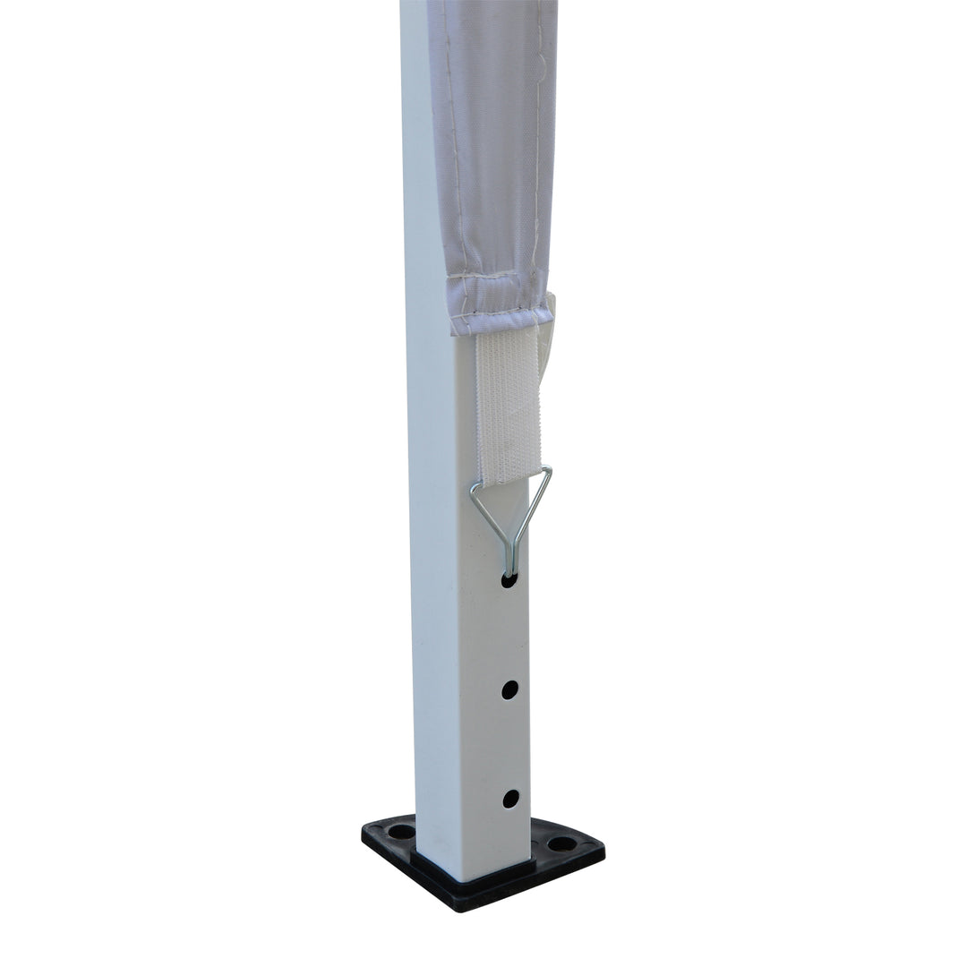 3 x 3M Garden Pop Up Gazebo Height Adjustable Marquee Party Tent Wedding Canopy with Carrying Bag, White