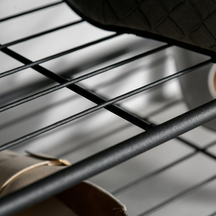 MCL Coat Rack Stand Industrial hallway Shoe Rack Removable Hooks Metal Wood Hangers Storage Cabinet Rustic Brown 72L×34W×185H(cm)