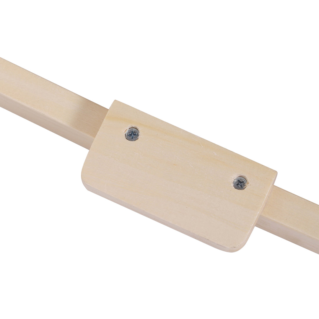 MCL Kids Children Plush Rocking Horse Wooden Base Ride On Toy Rocker with Handle Grip Traditional Toy Fun Gift for Age 3+ (Brown)