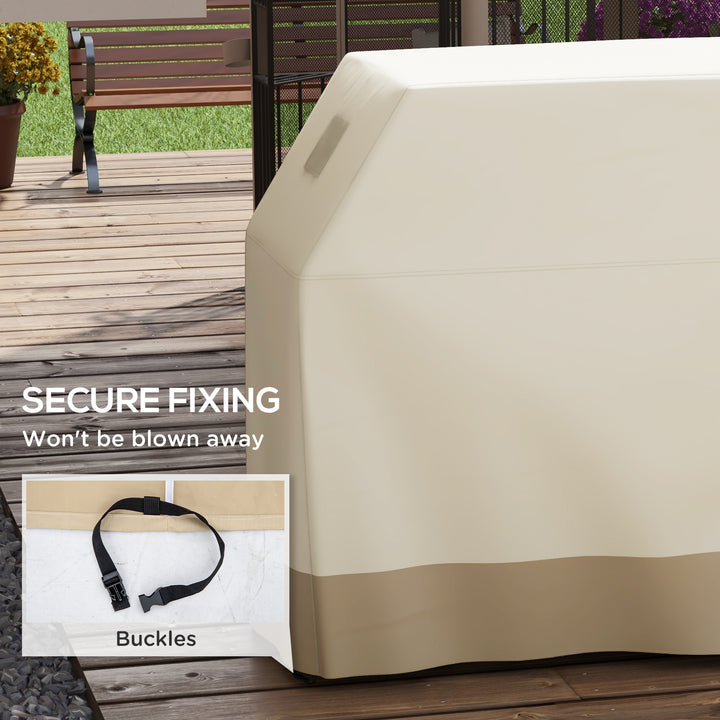 Outsunny Protective Grill Cover, 66W x 152L cm, PU Coated for Waterproof Protection, Beige