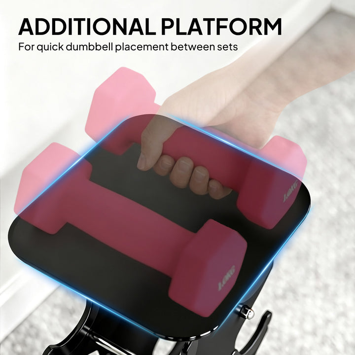 Hex Dumbbells Set with Dumbbell Rack, Non Slip Hand Weights for Home G