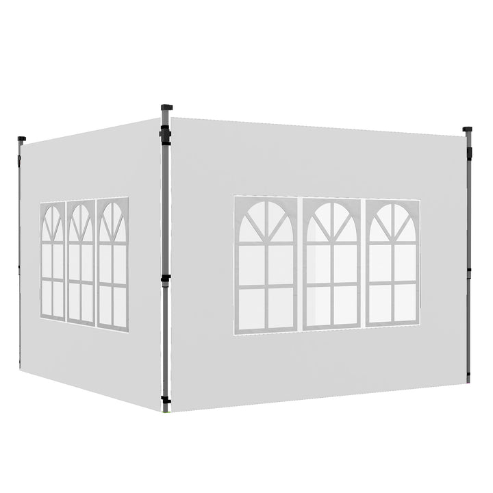Gazebo Side Panels, Sides Replacement with Window for 3x3(m) or 3x4m P