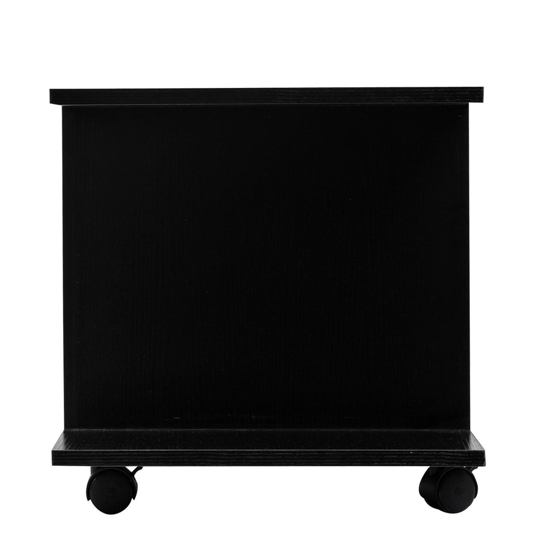 MCL Modern TV Cabinet Stand Storage Shelves Table Mobile Bedroom Furniture Bookshelf Bookcase Black