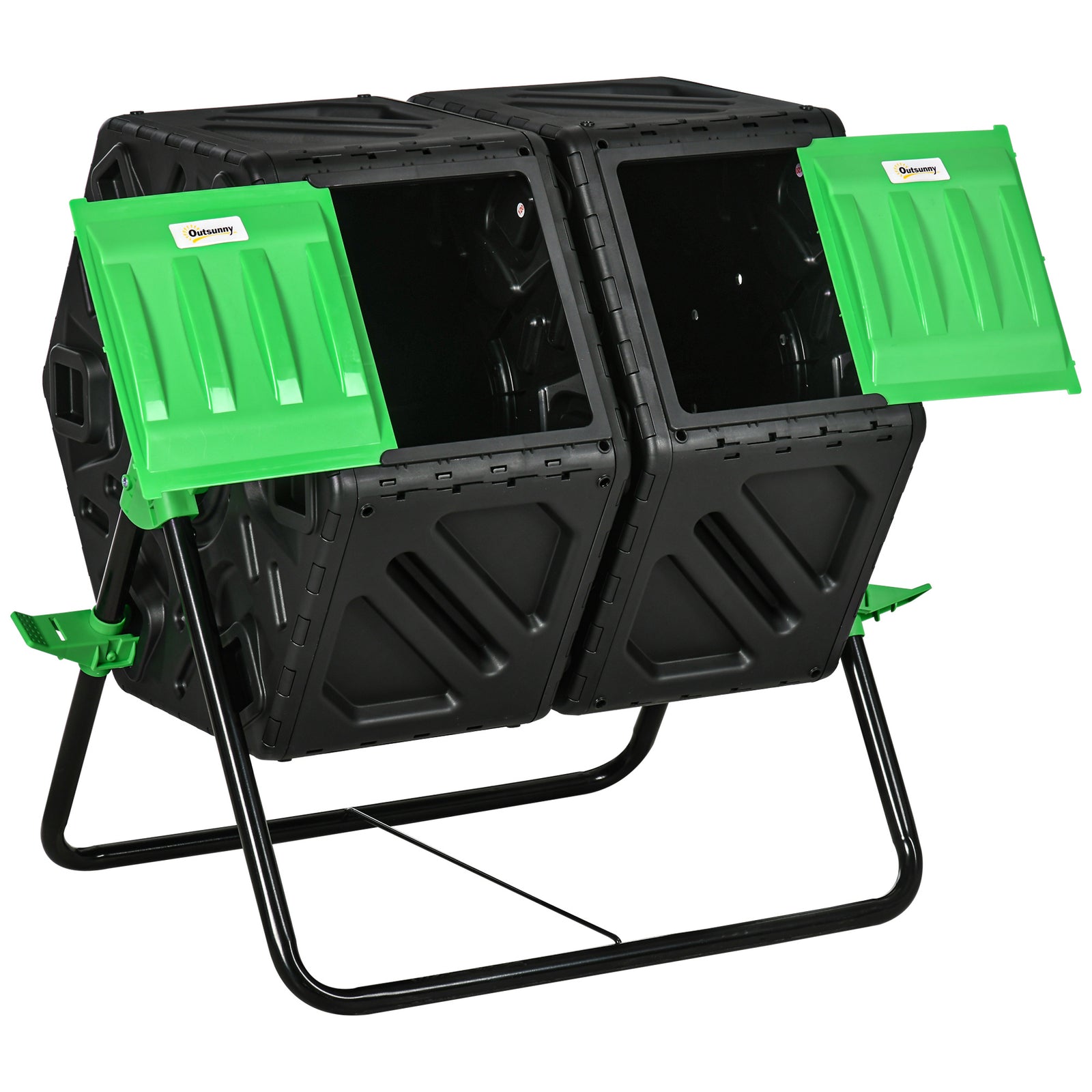130L Double Chamber Composter - Black