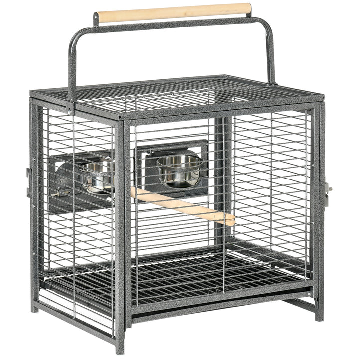 MCL Parrot Cage, Travel Carry Pet Bird Cage, with Metal Handle