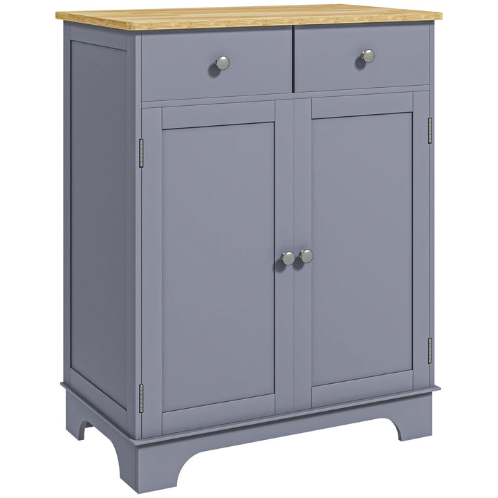 Side Storage Multi-use Sideboard Table Kitchen Floor Cabinet with Soli