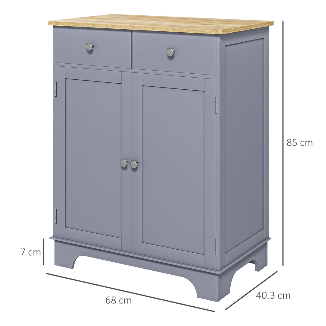 Side Storage Multi-use Sideboard Table Kitchen Floor Cabinet with Soli
