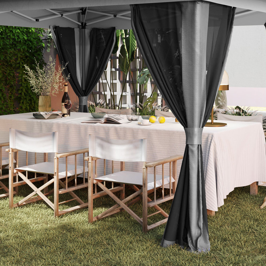 3.6 x 3.6m Pop-Up Gazebo, with Accessories - Grey