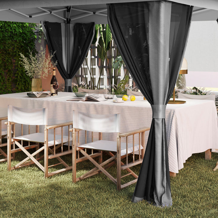 3.6 x 3.6m Pop-Up Gazebo, with Accessories - Grey