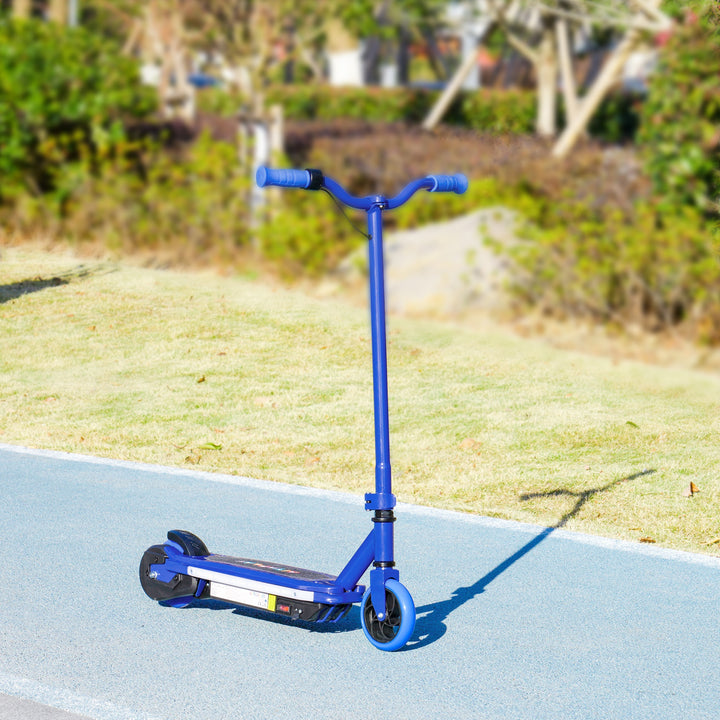 Electric Scooter for Ages 6-14, with Colourful Light and Electric Brake, Electric Scooter E Scooter, Up to 10 KM/H & 8 KM, Blue