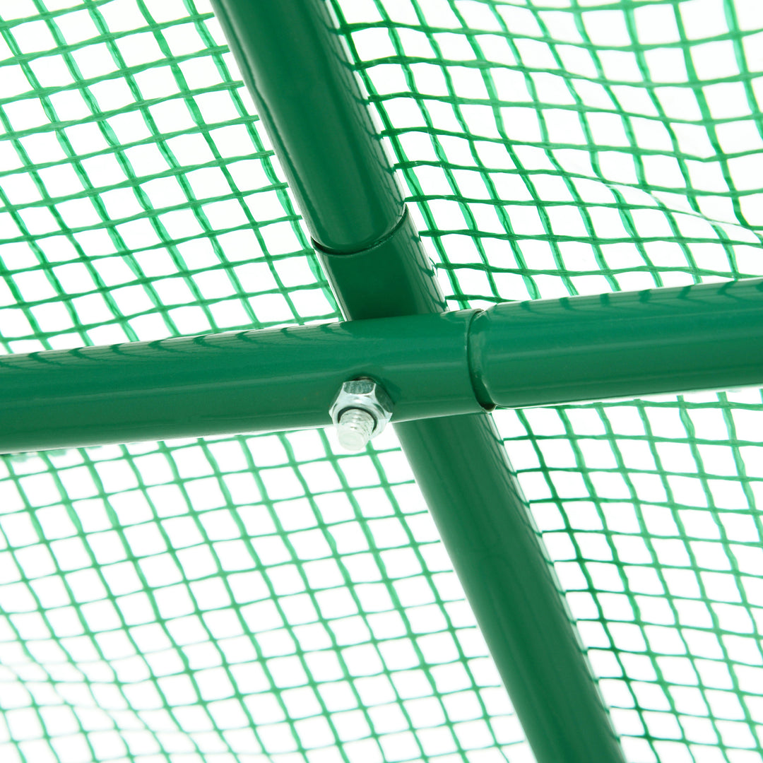 MCL 245 x 200cm Polytunnel Greenhouse - Green