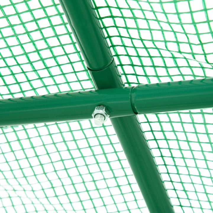 MCL 245 x 200cm Polytunnel Greenhouse - Green