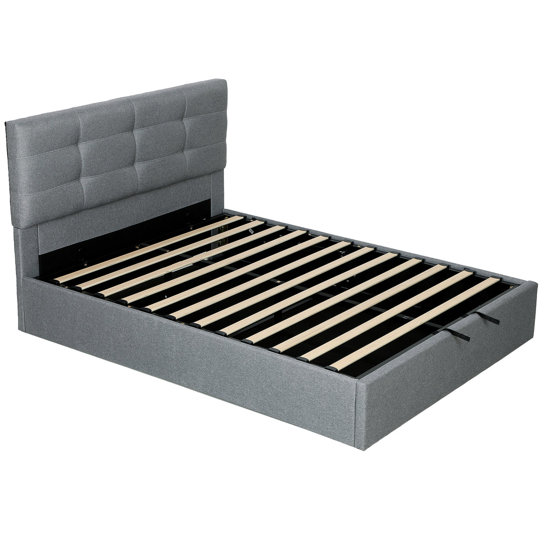 MCL 5ft King Ottoman Bed with Gas Lift Storage - Grey