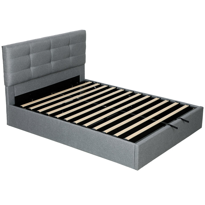 MCL 5ft King Ottoman Bed with Gas Lift Storage - Grey