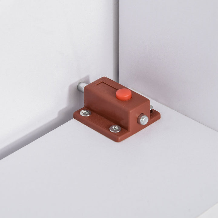 MCL Space-saving Drop Leaf Table, Folding Dining Table for Small Space, Kitchen, Dining Room, White