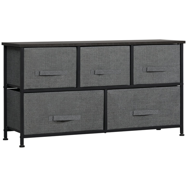 MCL Chest of Five Fabric Drawers - Grey