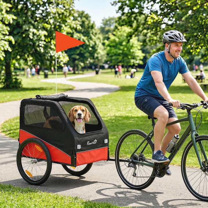 Dog Bike Trailer, Dog Cart Bicycle Carrier for Small and Medium Pets w