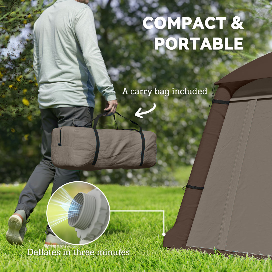 Blow Up Tent w/ Hand Pump, Inflatable Camping Tent, Easy Setup 1/2 Per