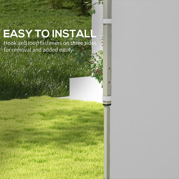Set of Two 3 x 3(m) Replacement Zipped Gazebo Walls - Grey