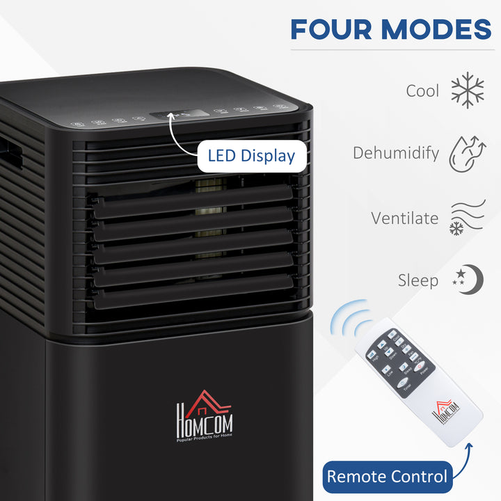 7000 BTU 4-In-1 Portable Air Conditioner Unit Cooling Dehumidifying Ventilating for Room up to 26m², with Fan, Remote, 24H Timer, Window Mount Kit, R290, A Energy Efficiency