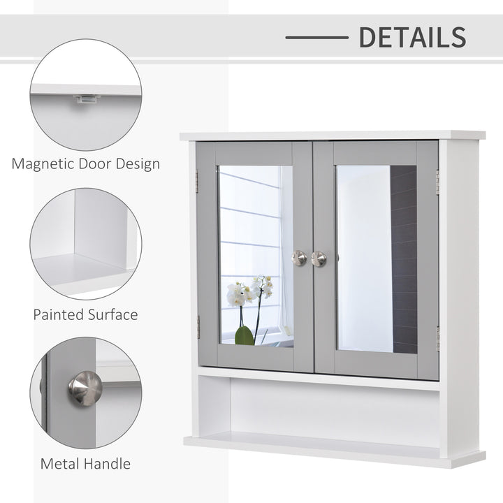 Bathroom Wall Storage Cabinet - Grey
