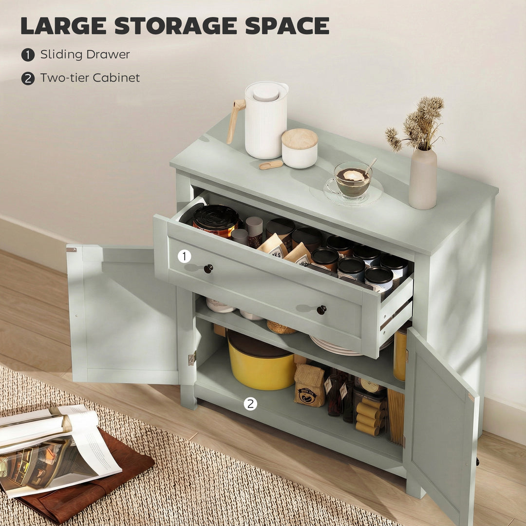 Sideboard Storage Cabinet, Modern Kitchen Cupboard with Adjustable She