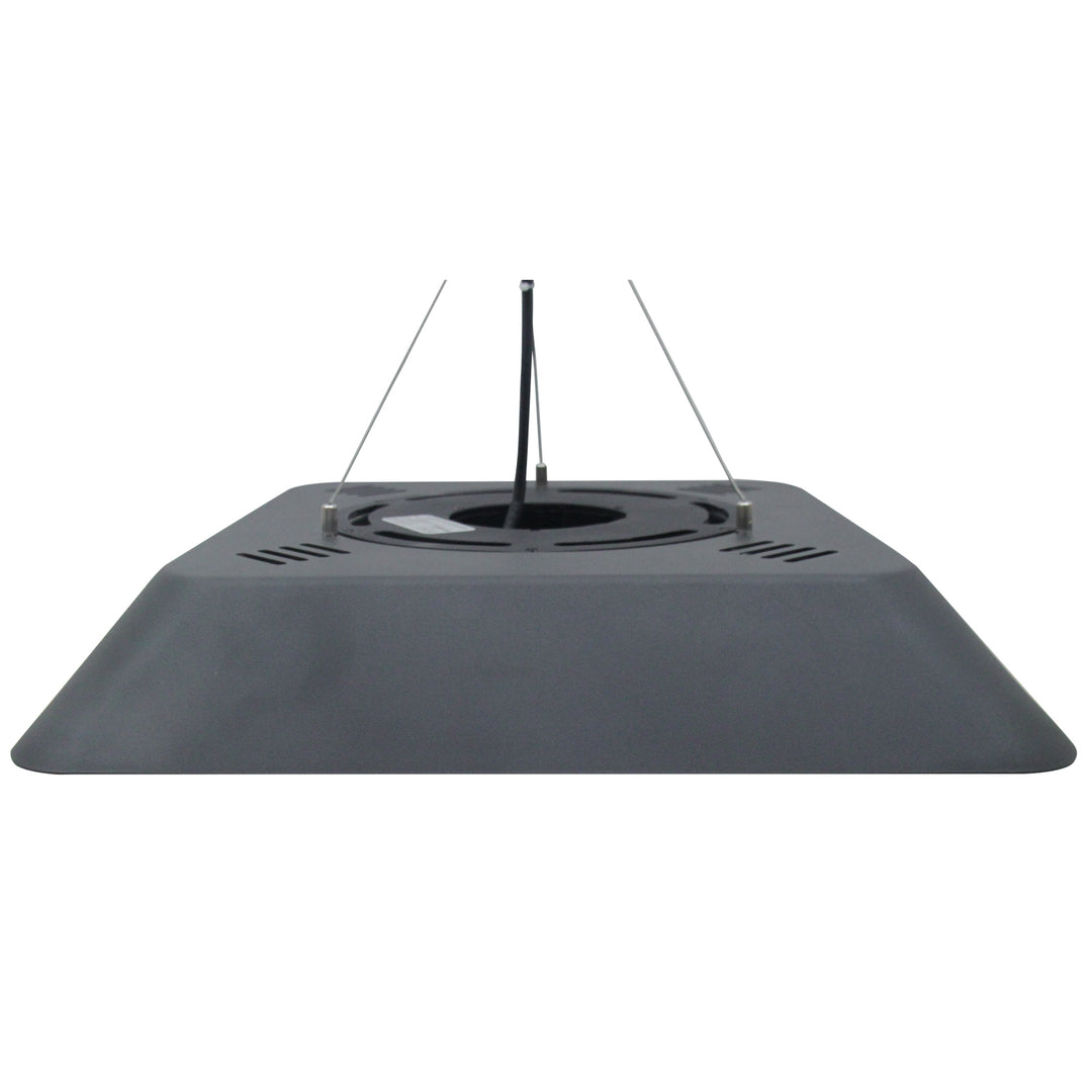 MCL 2000W Electric Hanging Patio Heater Ceiling Mounted Halogen Heating Indoor Outdoor with Remote Control Aluminium