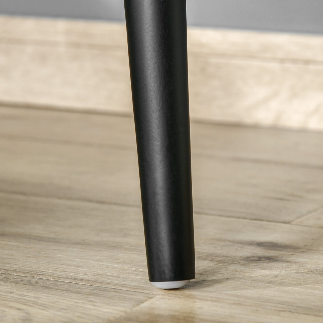 MCL Dressing Table Set with Mirror and Stool, Vanity Makeup Table with 3 Drawers and Open Shelves for Bedroom, Living Room, Grey