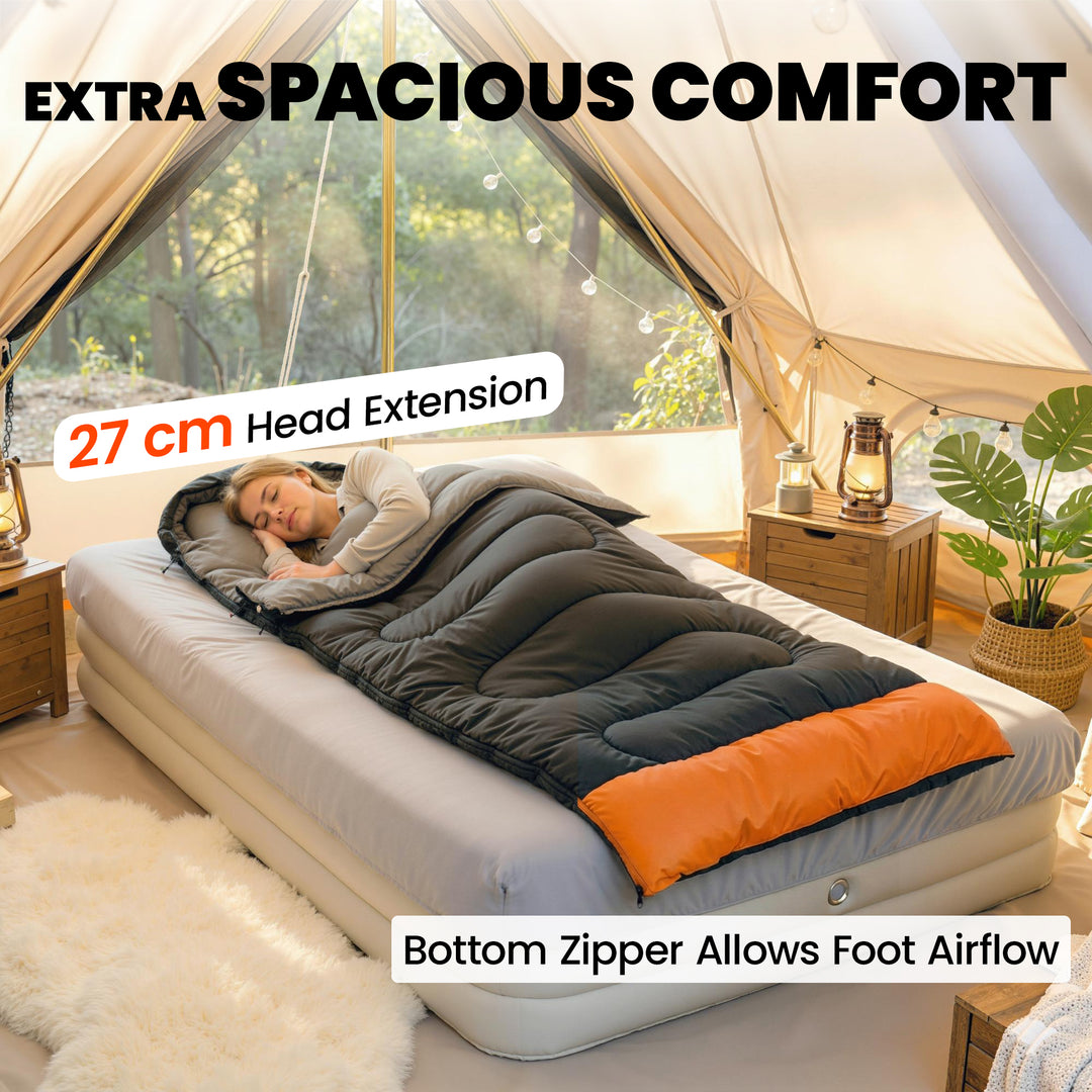 Sleeping Bag for Adults, Lightweight &amp; Compact Sleeping Bag, 3 Seasons