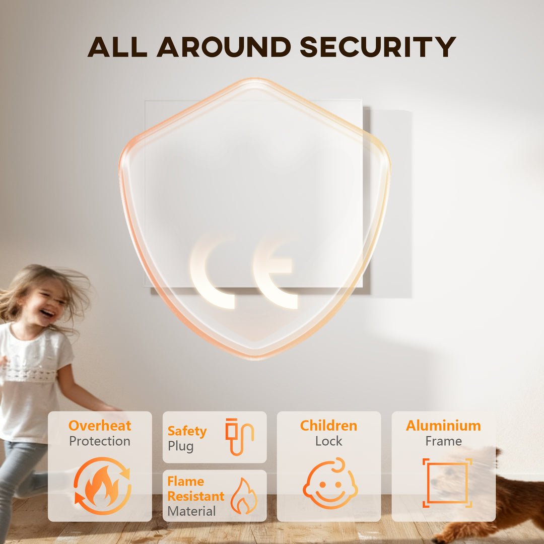 MCL Wifi Smart Electric Heater, Far Infrared, Wall Mounted - 400W