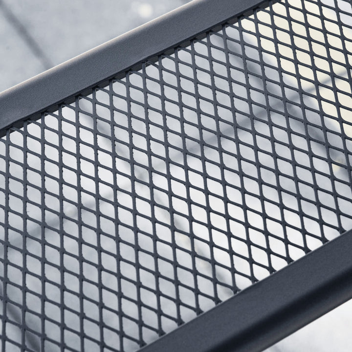 MCL 2.5M (8ft) New Double-Tier BBQ Gazebo Grill Canopy Barbecue Tent Shelter Patio Deck Cover - Grey