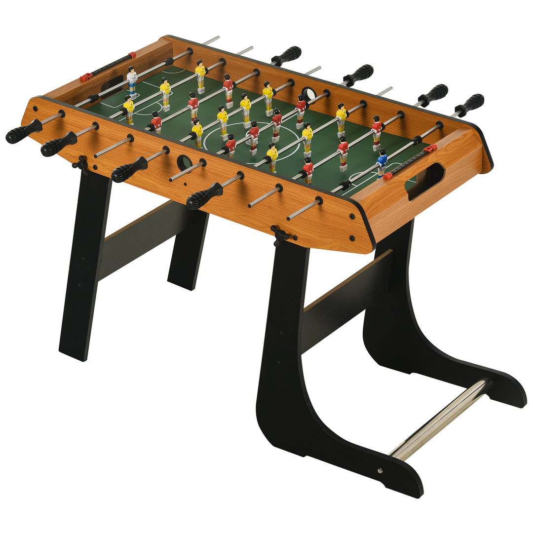 Folding Football Gaming Table Mini Foosball Soccer Table for Family Fun Indoor Play Sports