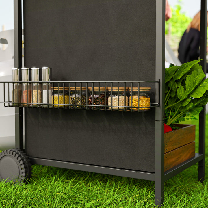 Four Burner Gas Grill BBQ - Black