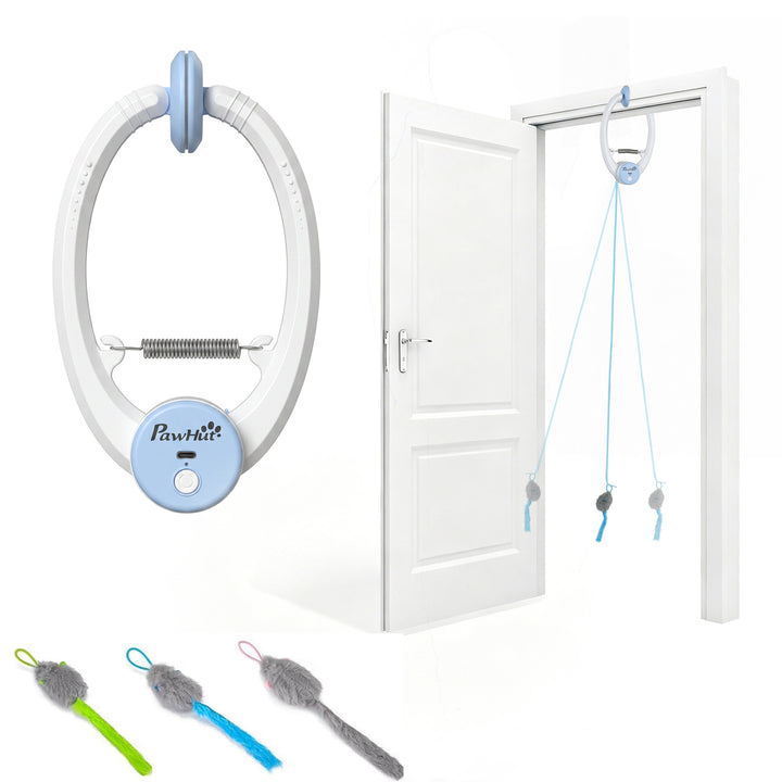 Interactive Cat Toys for Indoor Kittens &amp; Adult USB Rechargeable Door 