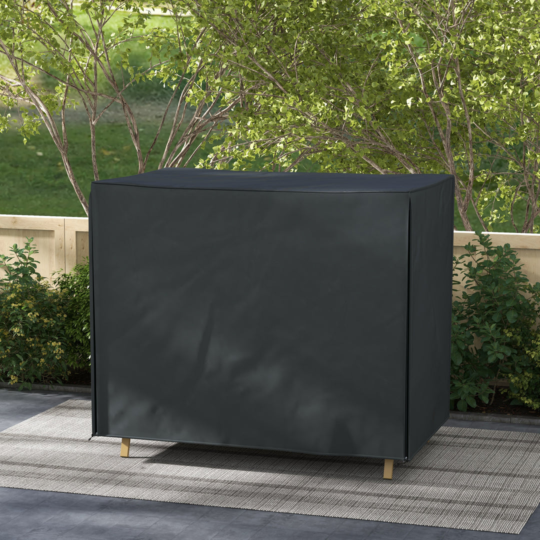 220 x 125cm Three-Seater Swing Chair Protective Cover - Black