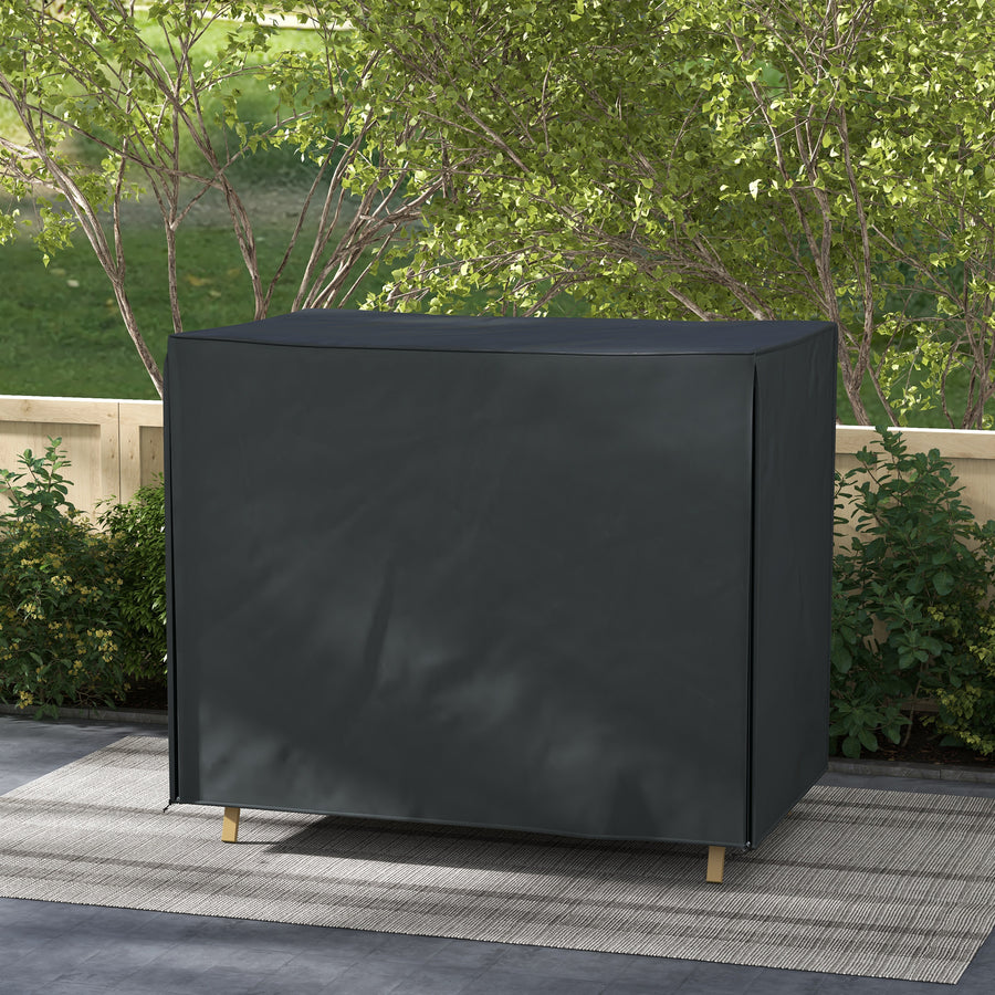 220 x 125cm Three-Seater Swing Chair Protective Cover - Black