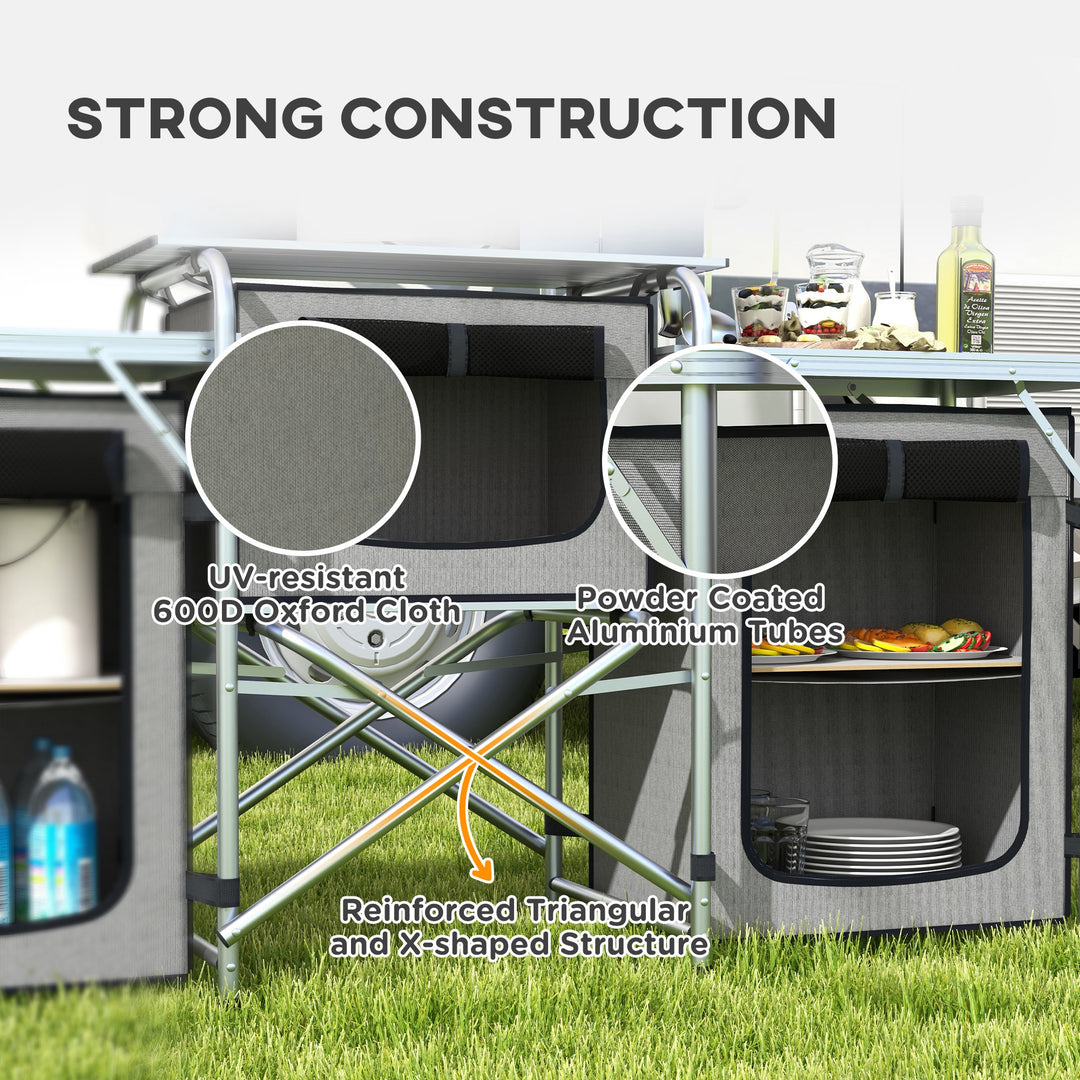 Multi-Storage Portable Camping Kitchen, with Carry Bag
