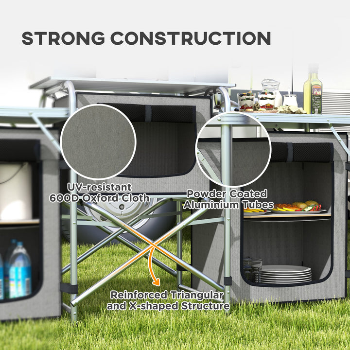 Multi-Storage Portable Camping Kitchen, with Carry Bag