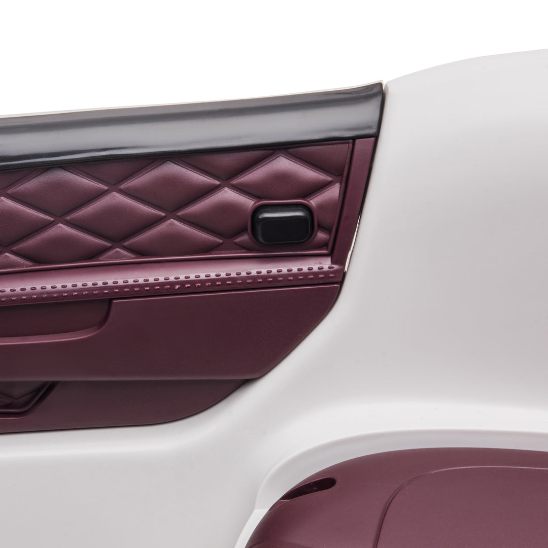 Bentley Mulsanne Licensed Kids Electric Ride-On Car, with Remote Control. LED lights, Music - White