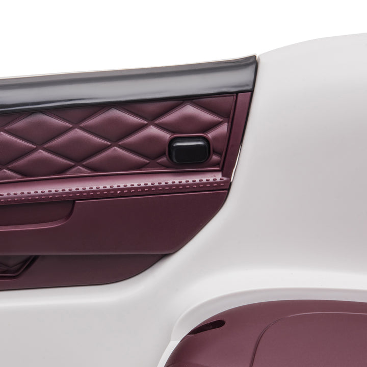 Bentley Mulsanne Licensed Kids Electric Ride-On Car, with Remote Control. LED lights, Music - White